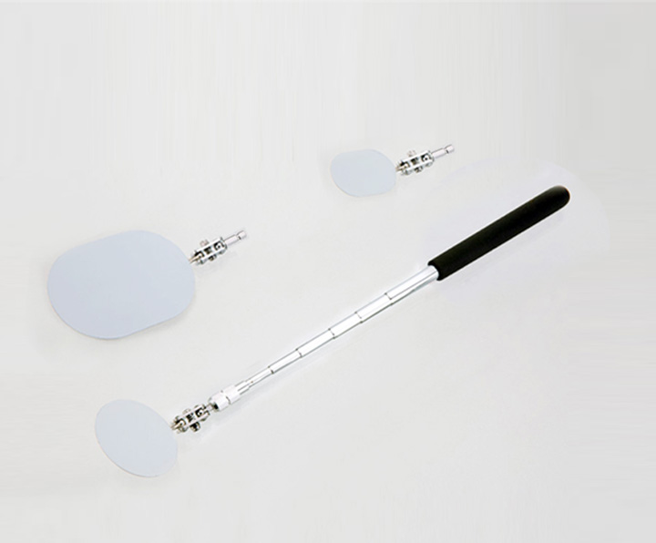 1206C 4-pc. Quick Release Oval Stainless Steel Inspection Mirror Set