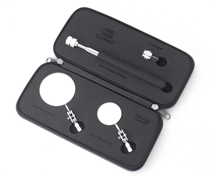 1201C 4-pc. Magnetic Inspection Mirror Set - Quick Release